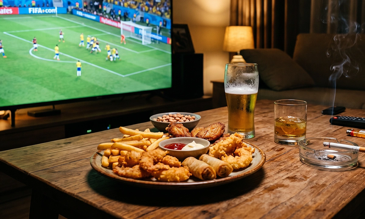 OKFUN đổi thưởng và hệ lụy sức khỏe từ thói quen ăn đêm xem World Cup - hình ảnh - betokfun.vip